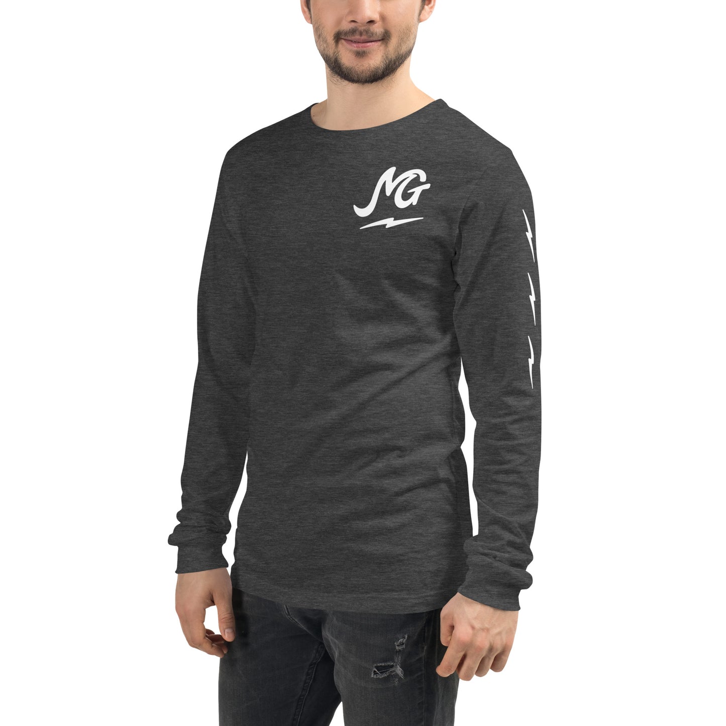 Bolt Long Sleeve Tee - Dark Grey